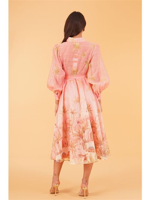 Abito chemisier in organza fantasia twins fantasy | T4998PRINT